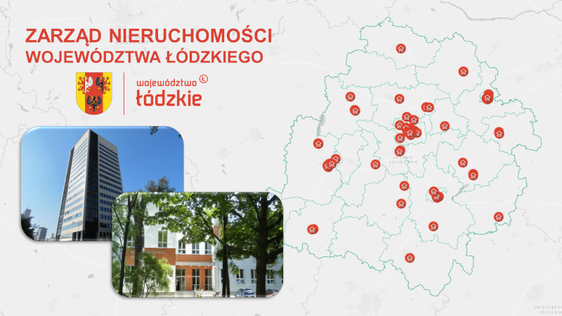 Grafika dla mapy: Nieruchomości Województwa Łódzkiego
