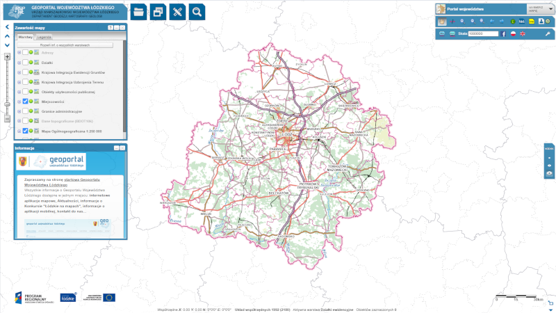 Grafika dla mapy: Portal Województwa